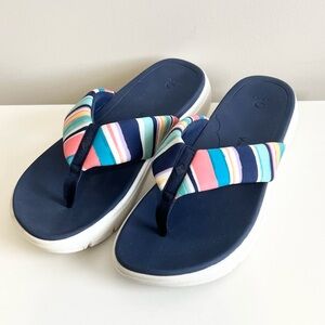 Vera Bradley VB Cloud Sandals Cabana Stripe